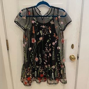 Soprano girls floral laced dress size 14